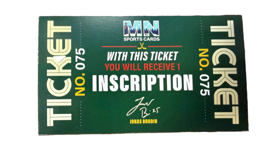 Jonas Brodin Inscription Ticket