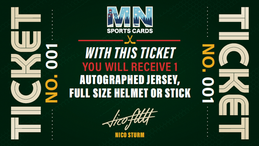 Nico Sturm Autograph on Jersey/Full Sized Helmet or Stick Ticket