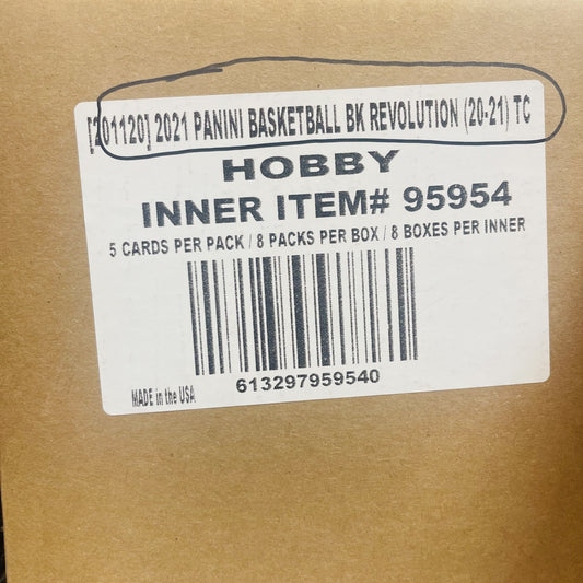 2020-21 Panini Revolution Basketball Hobby 8-Box Case