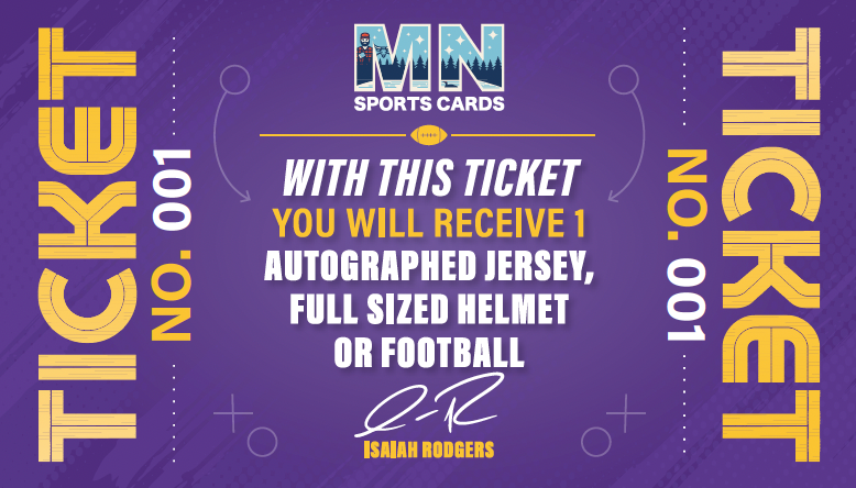 Isaiah Rodgers Autograph on Flat/Mini Helmet Ticket