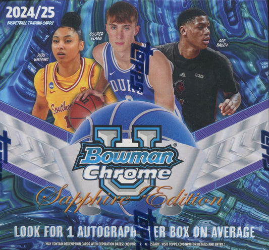 2024-25 Bowman University Chrome Basketball Sapphire Box
