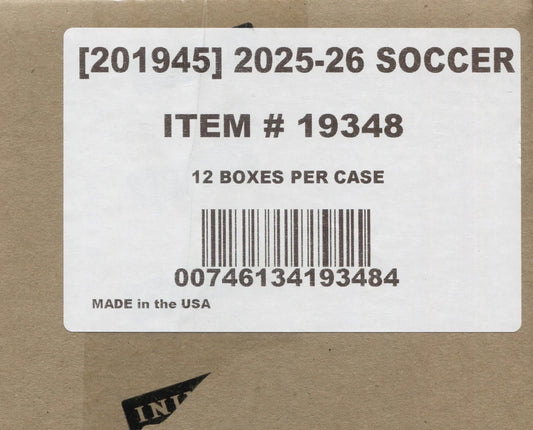 2025-26 Panini Select Serie A Soccer Hobby 12-Box Case