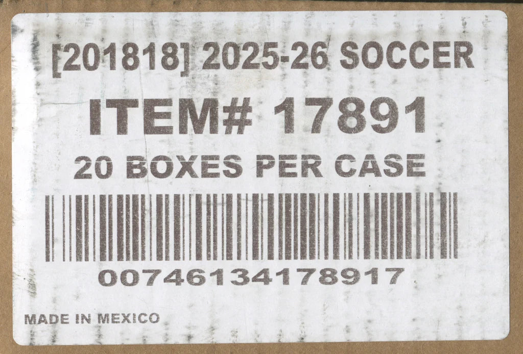 2025-26 Panini Prizm FIFA Soccer Choice 20-Box Case