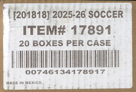2025-26 Panini Prizm FIFA Soccer Choice 20-Box Case