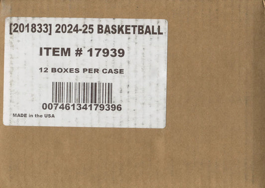 2024-25 Panini Obsidian Basketball Hobby 12-Box Case