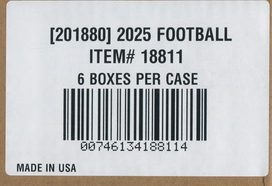 2025 Panini Immaculate Football Hobby 6-Box Case