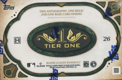 2026 Topps Tier One Baseball Hobby 12-Box Case