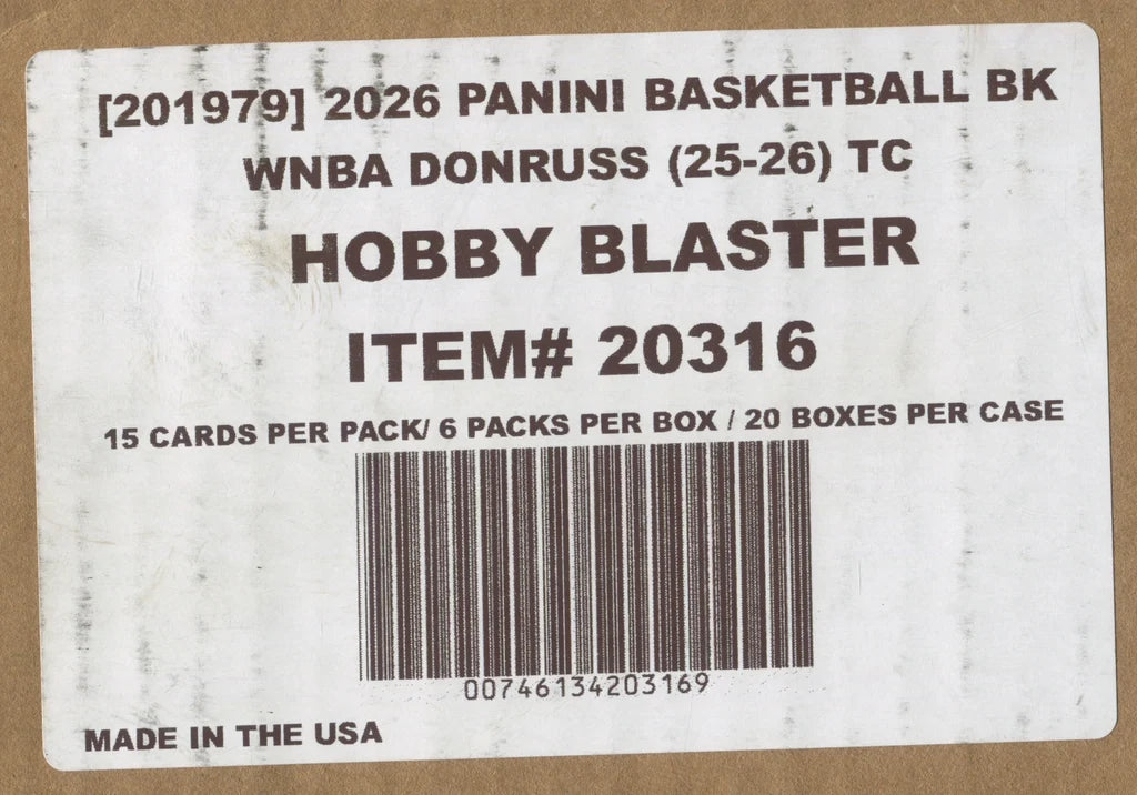 2026 Panini Donruss WNBA Basketball Hobby Blaster 20-Box Case (Green Lava parallels!)