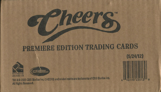 Cheers Premiere Editon Trading Cards Hobby 12-Box Case (Rittenhouse 2025)