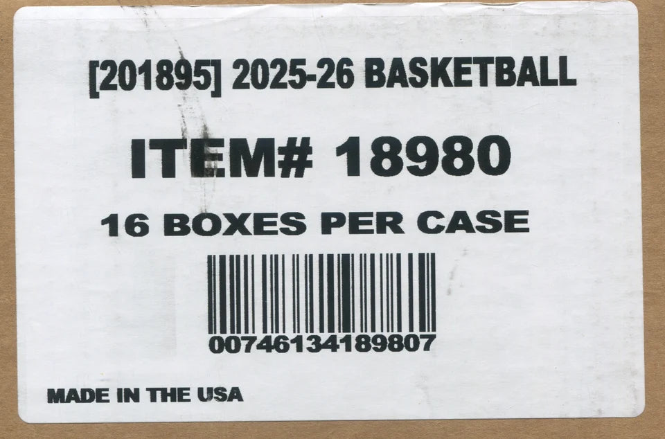 2025-26 Panini Court Kings Basketball Hobby 16-Box Case