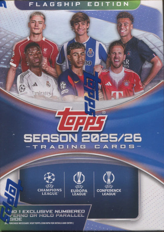 2025-26 Topps UEFA Club Competitions Soccer Blaster Box