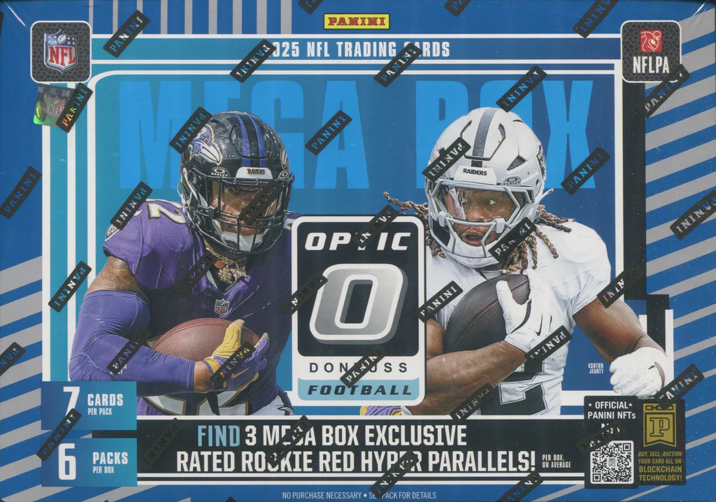 2025 Panini Donruss Optic Football Hobby Mega Box (Red Hyper Parallels)