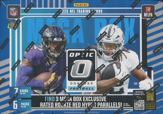 2025 Panini Donruss Optic Football Hobby Mega Box (Red Hyper Parallels)