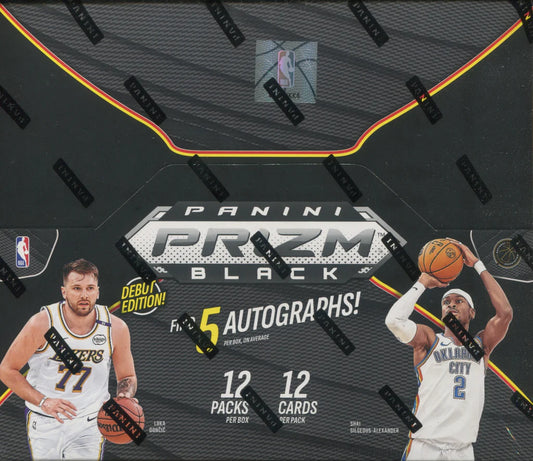 2024-25 Panini Prizm Black Basketball Hobby Box