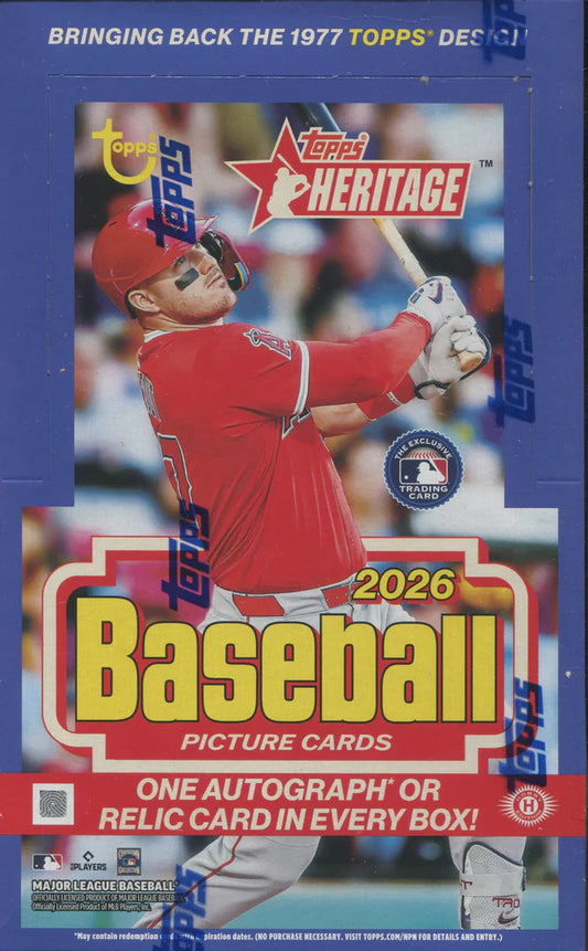 2026 Topps Heritage Baseball Hobby Box