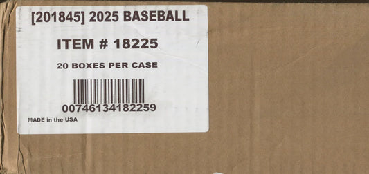 2025 Panini Prizm Baseball Hobby Blaster 20-Box Case