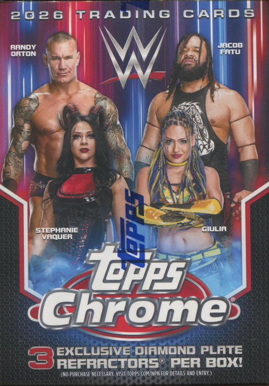 2026 Topps Chrome WWE Blaster Box
