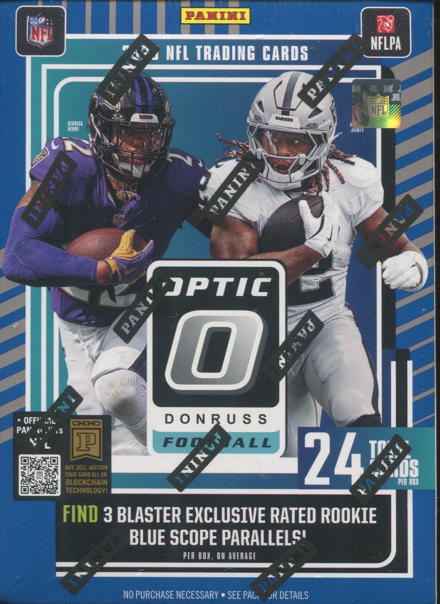 2025 Panini Donruss Optic Football Hobby Blaster 20-Box Case (Blue Scope Parallels!)