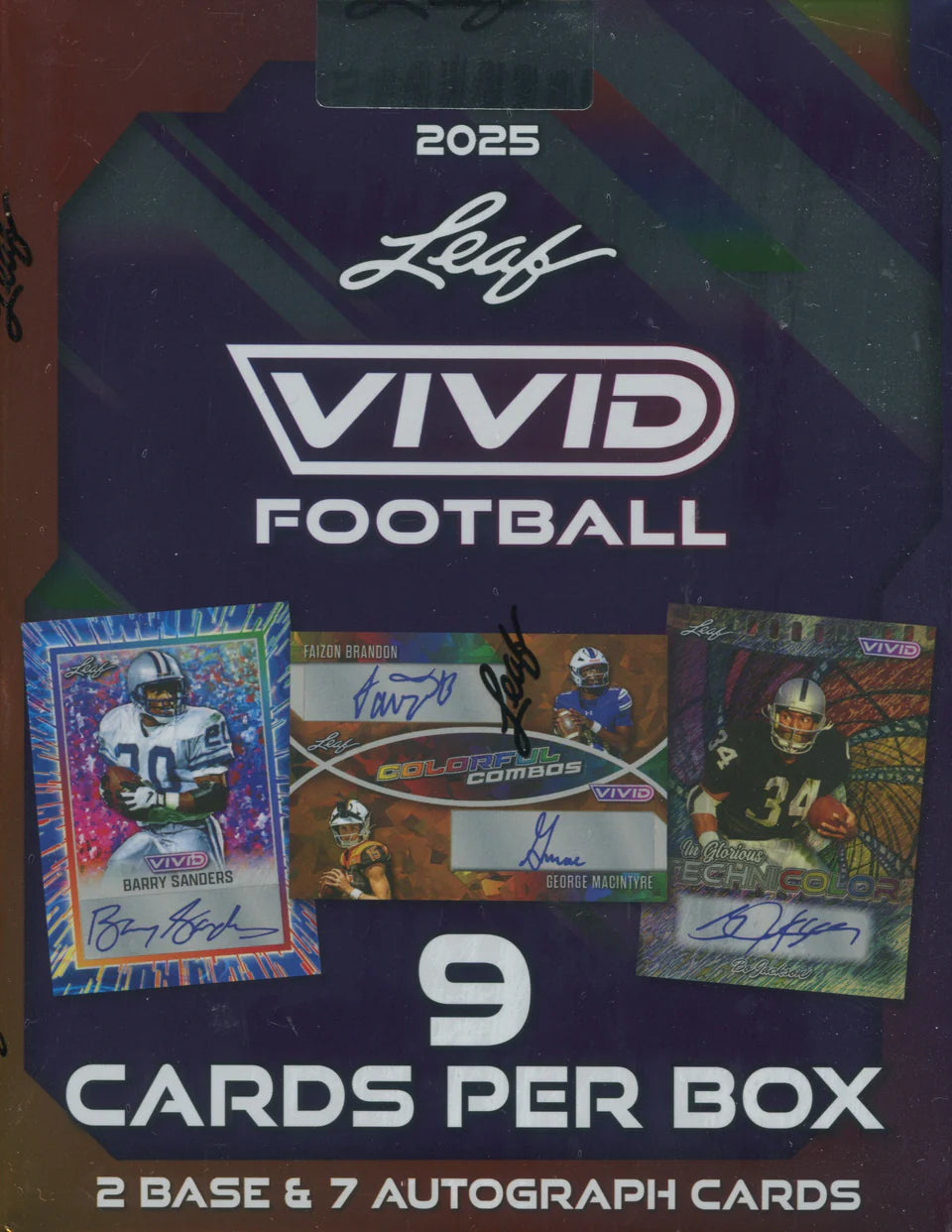 2025 Leaf Vivid Football Hobby Box