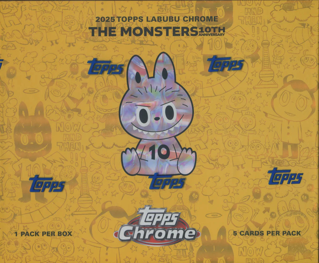 2025 Topps Chrome Labubu 10th Anniversary Hobby Box