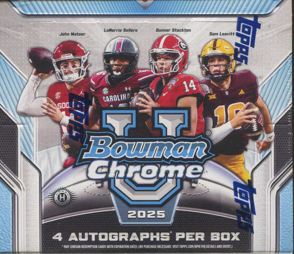 2025 Bowman University Chrome Football Jumbo Box