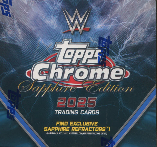 2025 Topps Chrome WWE Sapphire Edition Box