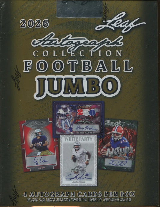2026 Leaf Autograph Collection Football Jumbo Box
