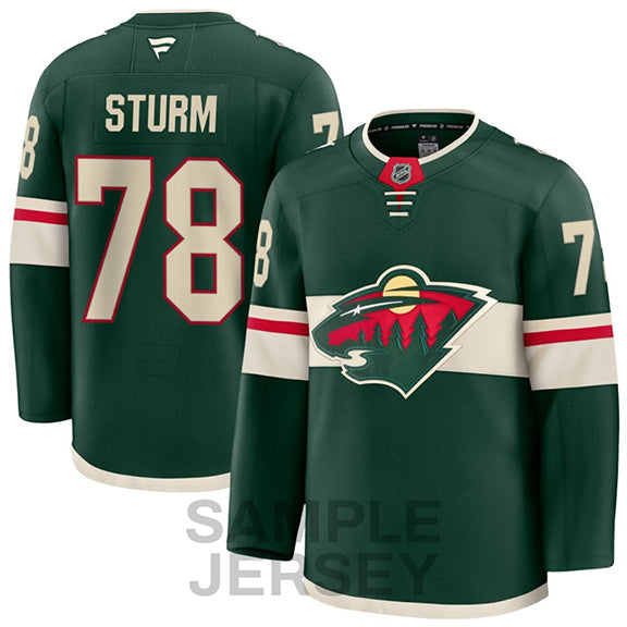 Nico Sturm Minnesota Wild Jersey - Green
