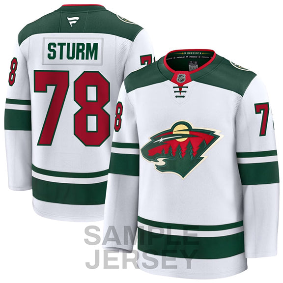 Nico Sturm Minnesota Wild Jersey - White
