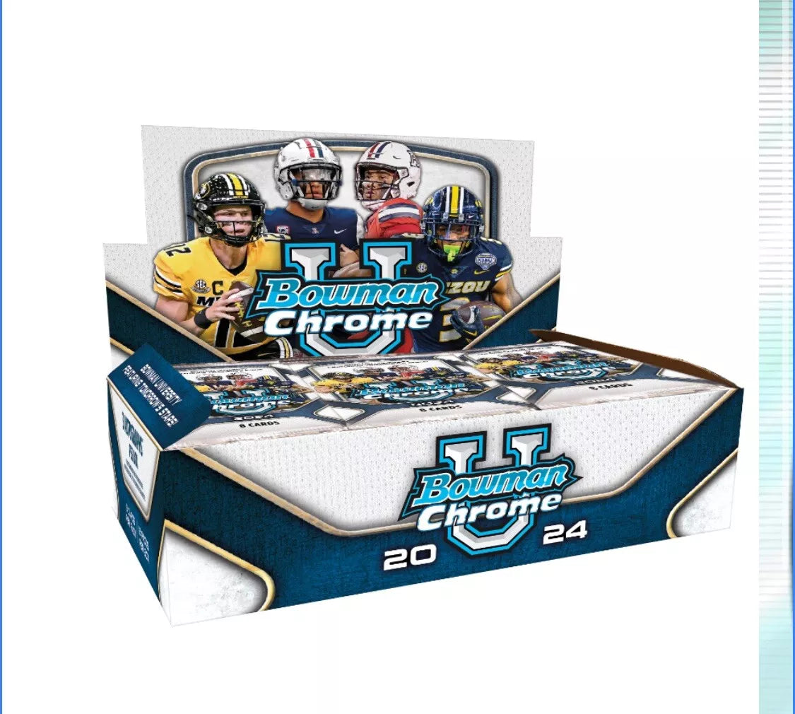 2024 Bowman University Chrome Football Hobby Jumbo Box