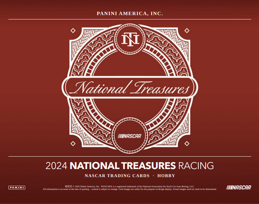 2024 Panini National Treasures Racing Hobby 4-Box Case