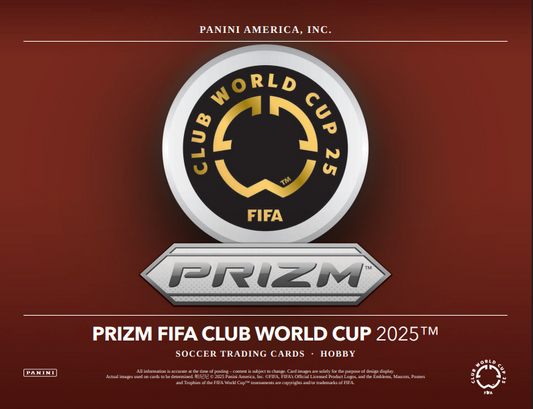 2025 Panini Prizm FIFA Club World Cup Soccer Hobby 12-Box Case