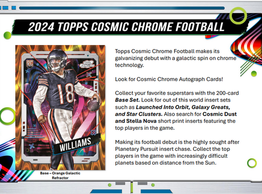 2024 Topps Cosmic Chrome Football Hobby 12-Box Case