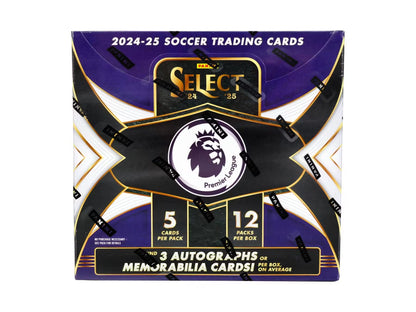 2024-25 Panini Select Premier League EPL Soccer Hobby 12-Box Case