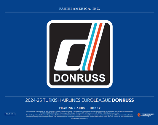 2024-25 Panini Donruss Euroleague Basketball Hobby 12-Box Case