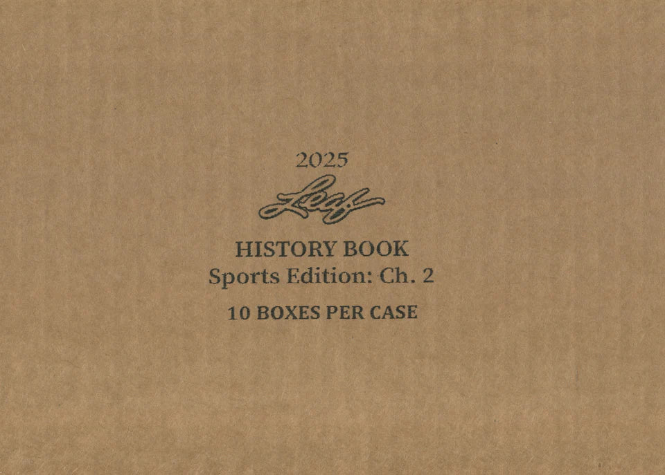 2025 Leaf History Book Sports Edition Chapter 2 10-Box Case