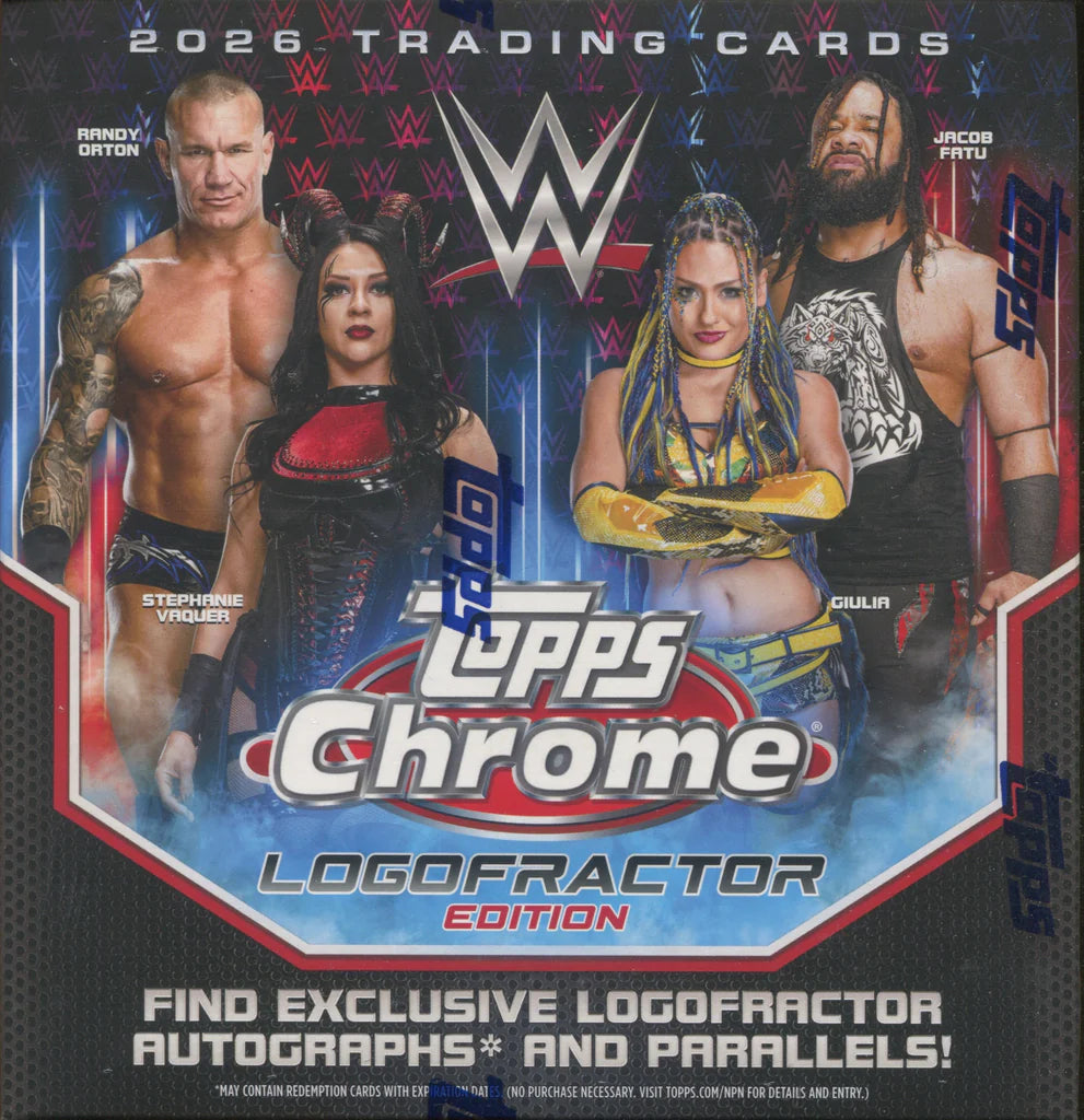 2026 Topps Chrome WWE Logofractor Edition Box