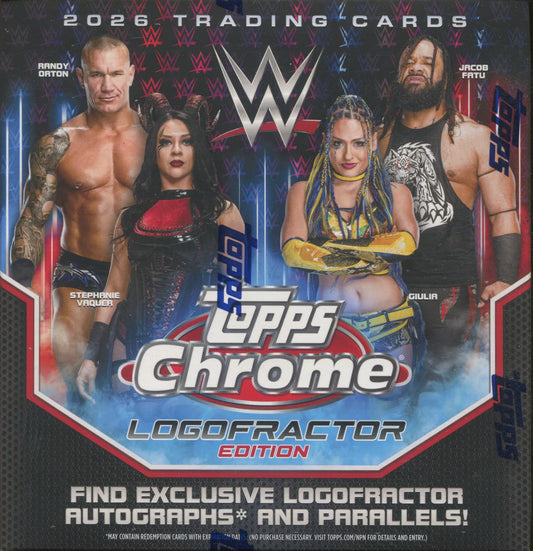 2026 Topps Chrome WWE Logofractor Edition Box