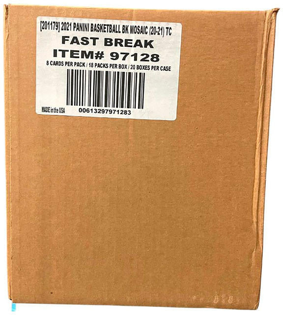 2020-21 Panini Mosaic Basketball Fast Break 20-Box Case
