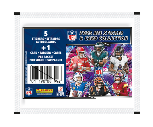 2025 Panini NFL Sticker Collection Pack