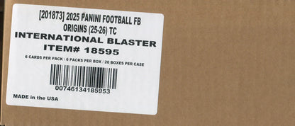 2025 Panini Origins Football International Blaster 20-Box Case