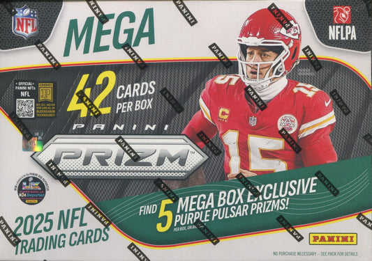 2025 Panini Prizm Football Hobby Mega Box (Purple Pulsar Prizms!)