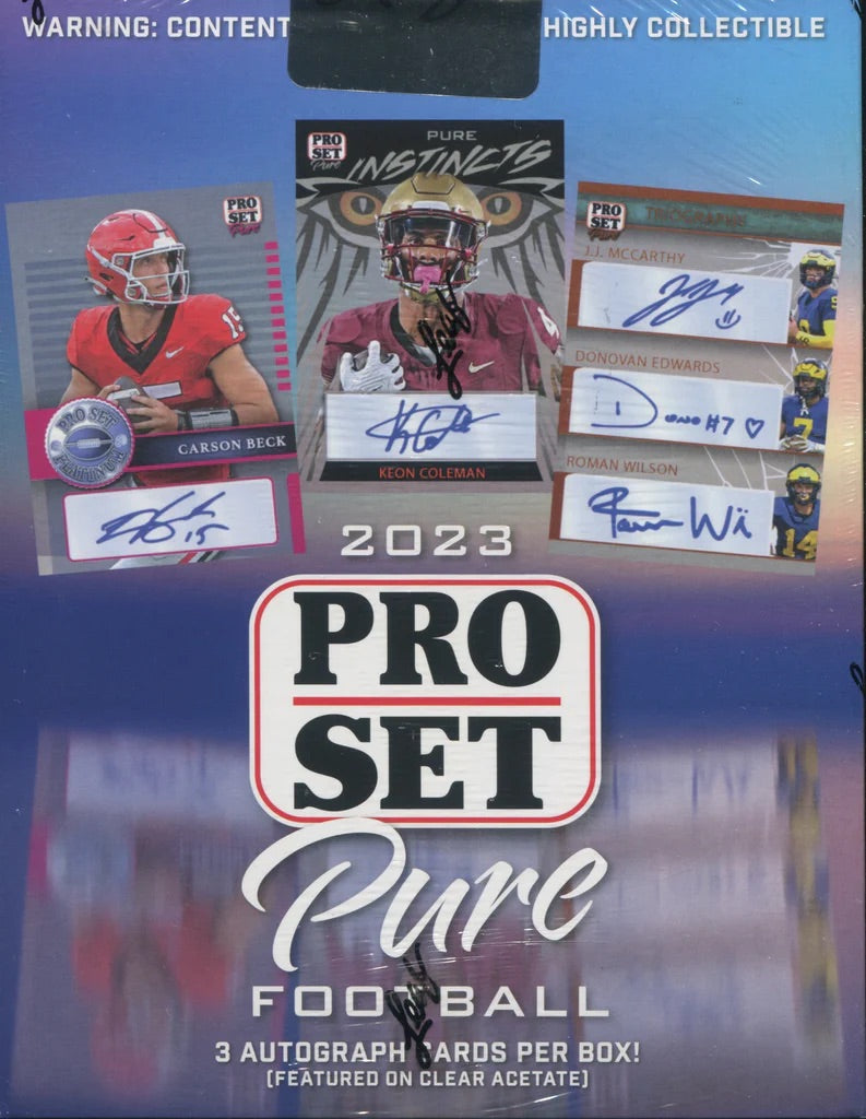 2023 Leaf Pro Set Pure Football Hobby Box