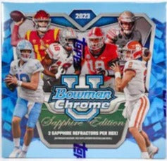 2023 Bowman University Chrome Football Sapphire Box