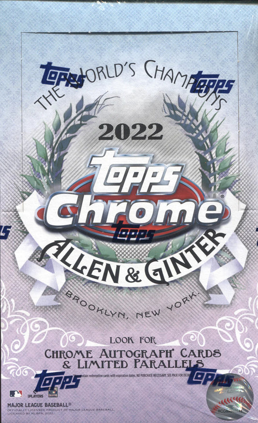 2022 Topps Allen & Ginter Chrome Baseball Hobby Box