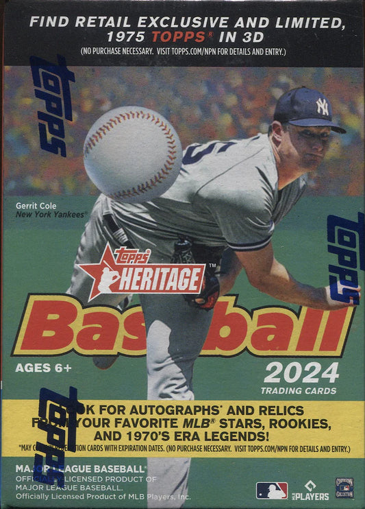 2024 Topps Heritage Baseball Blaster Box