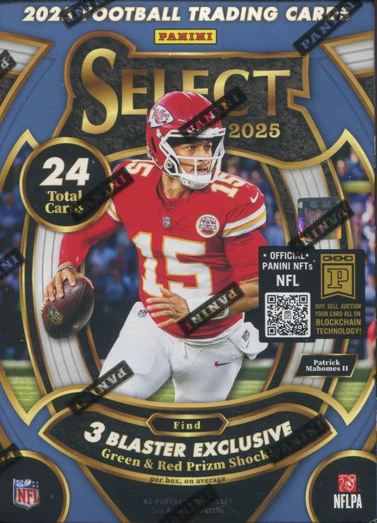 2025 Panini Select Football Hobby Blaster Box (Green & Red Prizm)