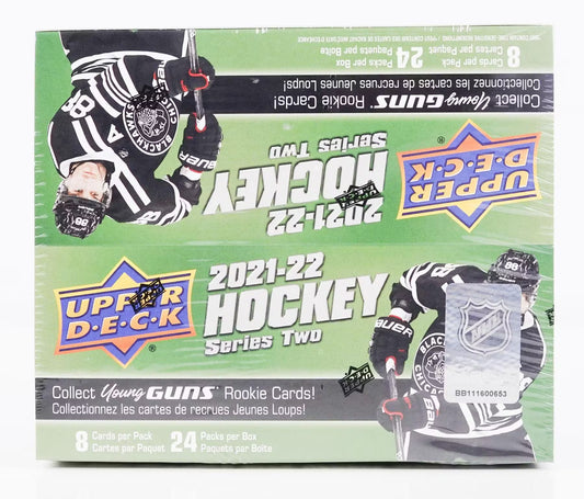 2021-22 Upper Deck Series 2 Hockey 24 Pack Retail Box