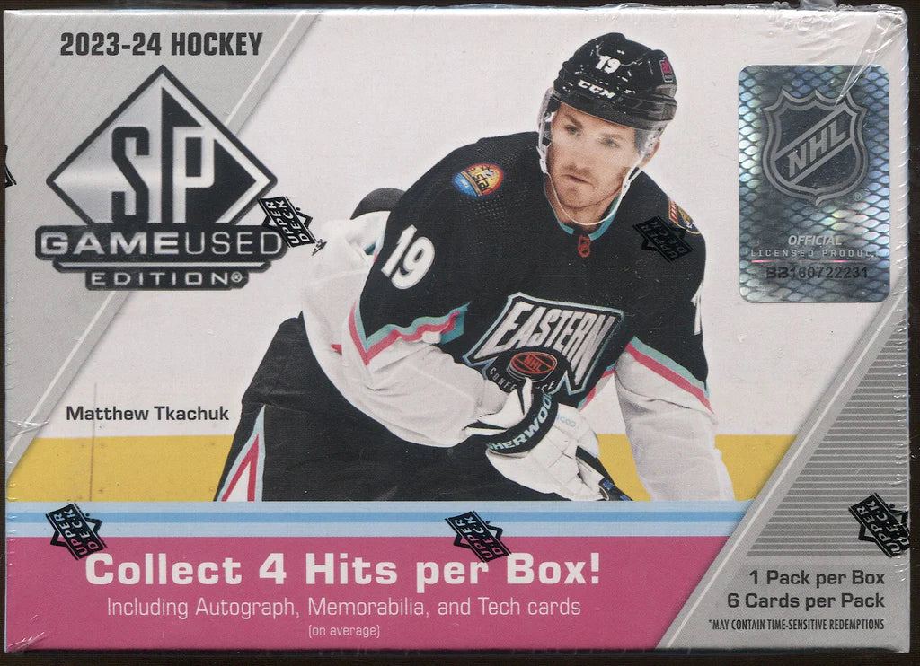 2023-24 Upper Deck SP Game Used Hockey Hobby Box