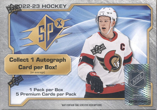 2022-23 Upper Deck SPX Hockey Hobby Box